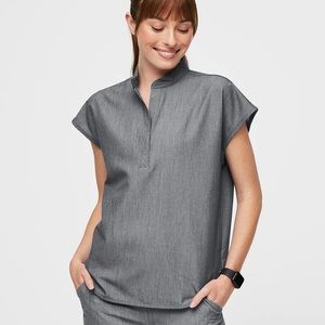 Figs graphite Rafaela scrub top.